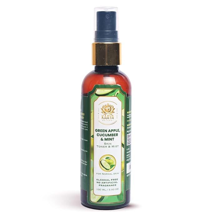 Kaaya Natural Green Apple, Cucumber & Mint Toner & Mist - 100 ml