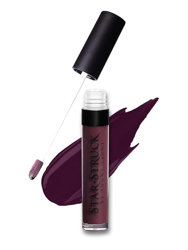 Starstruck By Sunny Leone Glossy Liquid Lip Color Wine - 5.5 ml