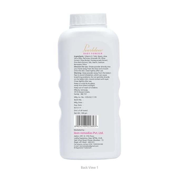 Pearldew Baby Powder - 100 Gms