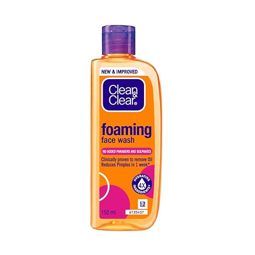 Clean & Clear Foaming Face Wash For Oily Skin - 150 ml