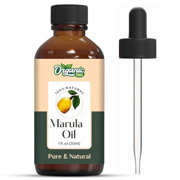 Organic Zing Marula Oil for Skin, Face, Hair Care, Aromatherapy, Diffuser, Conditioner - 30 Ml