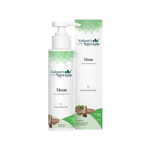 Kulsums Kaya Kalp Moon Face Cleansing Milk For Clean & Clear Skin - 200 ml