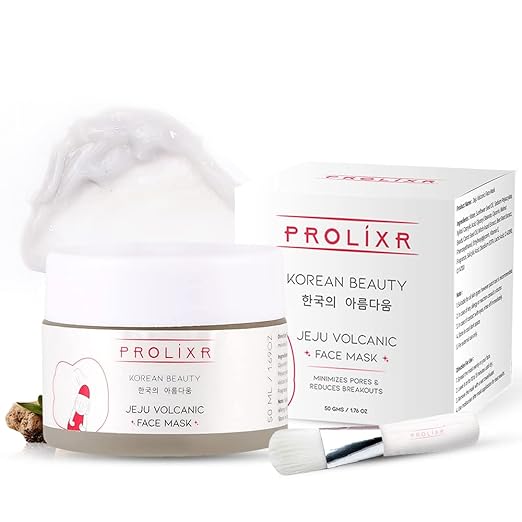 Prolixr Jeju Volcanic Face Mask for Glowing Skin - 50 gms