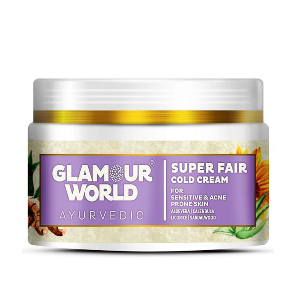 Glamour World Ayurvedic Cold Cream for Sensitive Skin - 246 gms