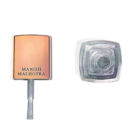 MyGlamm Manish Malhotra Beauty Gel Finish Nail Lacquer Sheer Glitz (Silver) - 12 ml