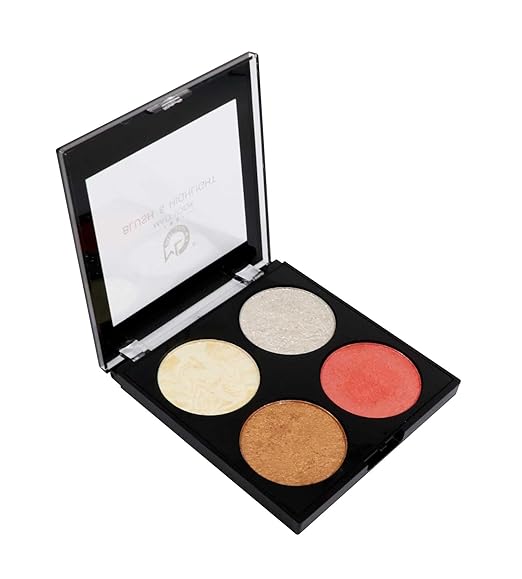 Mattlook Make Up Series Baked Blush & Highlight Palette Multicolor 04 - 12 gms