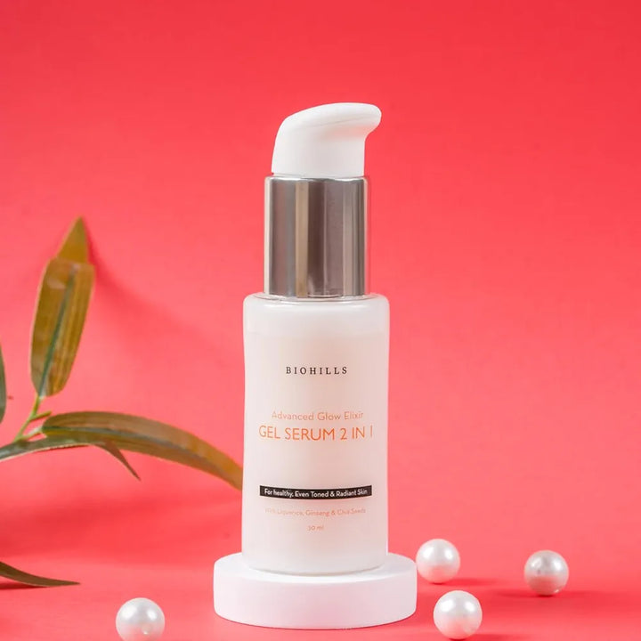 Biohills Glow & Glassy Face Gel Serum | 2-in-1 Hydrating Gel & Serum for Radiant, Smooth Skin | Daily Skincare for Men & Women 