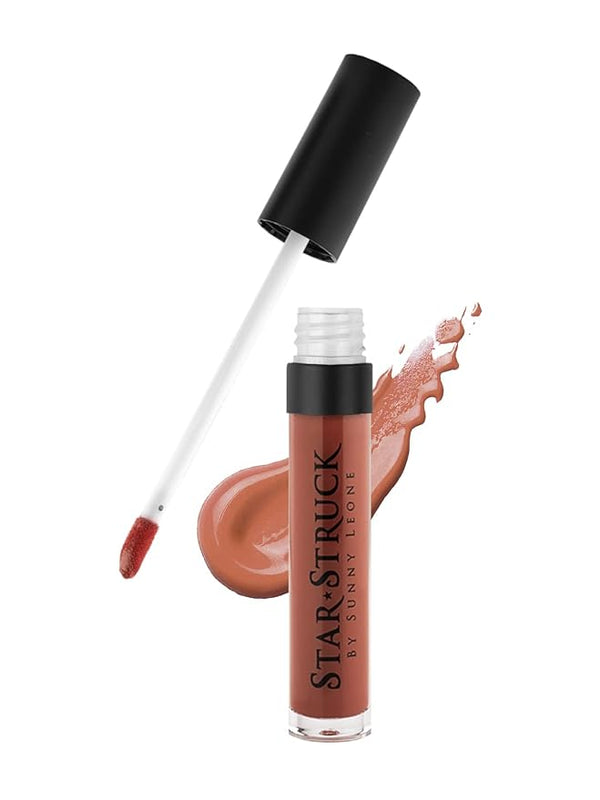 Starstruck By Sunny Leone Glossy Liquid Lip Color Caramello - 5.5 ml