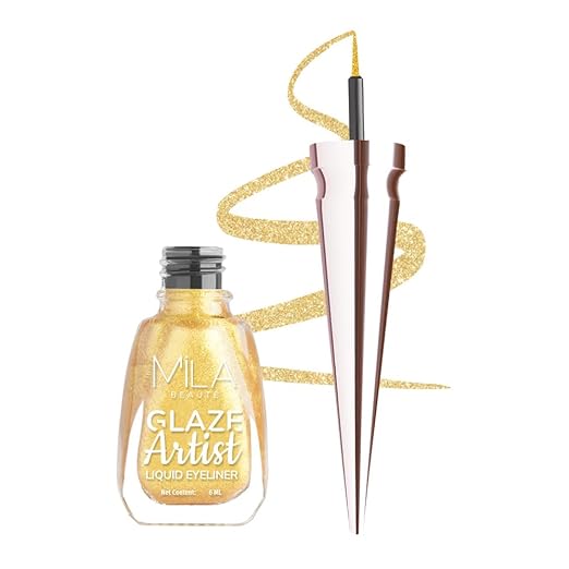 Mila Beaute Glaze Artist Liquid Eyeliner Shade Magical Gold - 6 ml