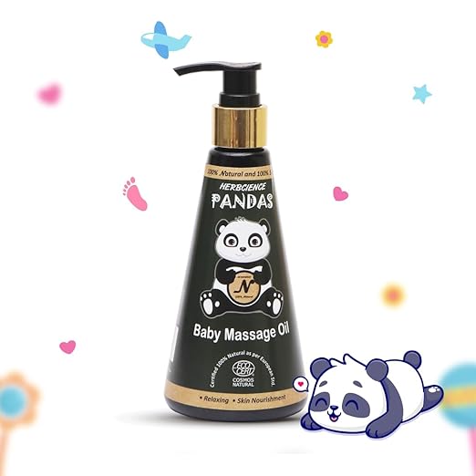 Herbcience Pandas Baby Massage Oil- 250 ml