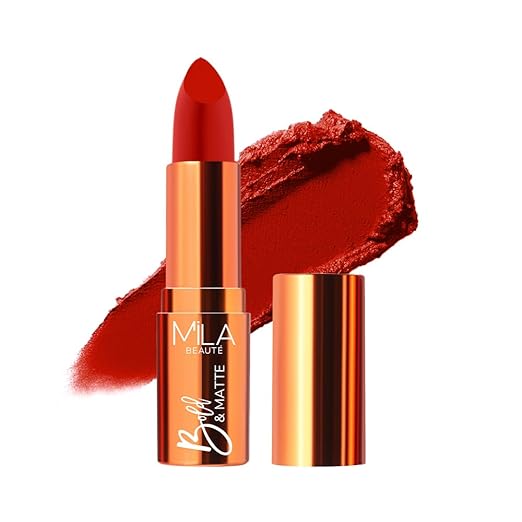 Mila Beaute Bold & Matte Long Lasting Lipstick Red Carpet - 4.2 gms
