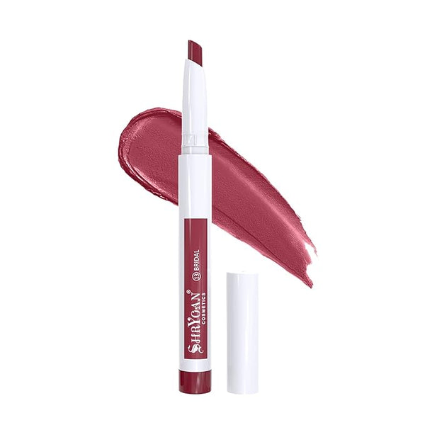 Shryoan Non Transfer 48 Hours Waterproof Lipstick Colour Brindal - 3 gms