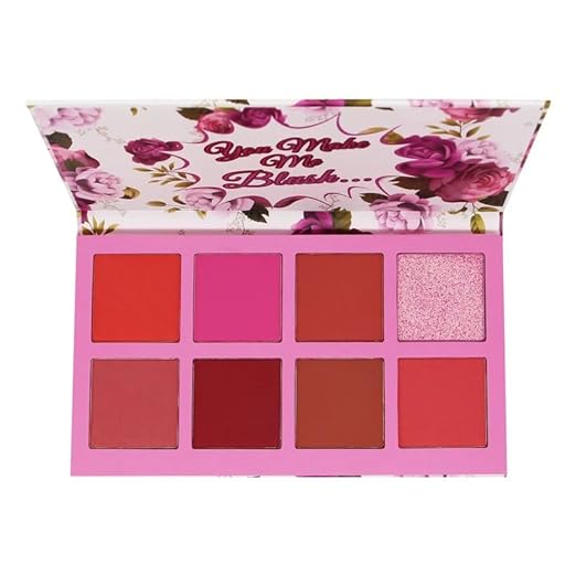 Fashion Colour Roseate Platinum 8 Colour Professional Blusher Multi-Color - 18 gms