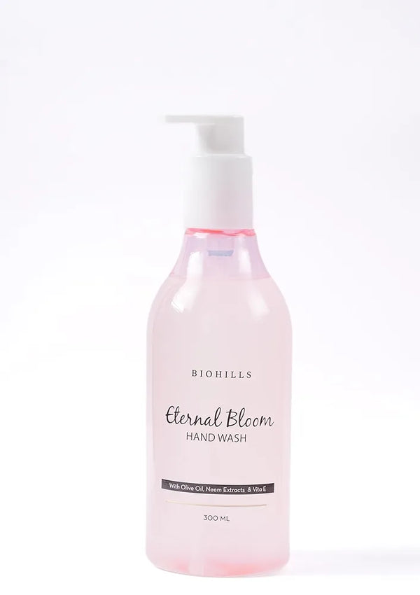 Biohills Eternal Bloom Hand Wash | 300ml | Deeply Cleanisng & Claming | Infused With Neem Extract and Olive Oil | Rich Foam | Soft on Hands
