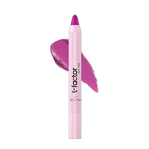 L Factor New York Powdery Matte Lip Crayon Mulberry Pink - 2.4 gms