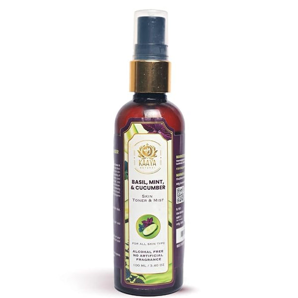 Kaaya Natural Basil, Cucumber & Mint Toner & mist - 100 ml