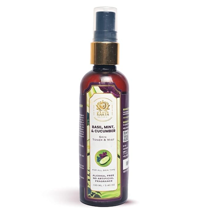 Kaaya Natural Basil, Cucumber & Mint Toner & mist - 100 ml