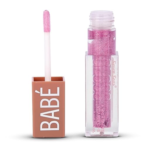 Seven Seas Babe Glittery Lip Gloss Hot Pink - 7 ml