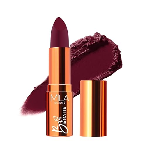 Mila Beaute Bold & Matte Long Lasting Lipstick Cherry Bomb - 4.2 gms