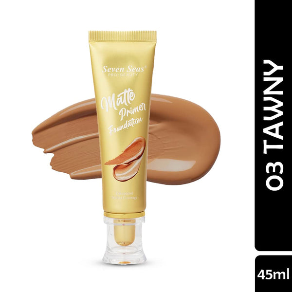 Seven Seas Matte Primer Foundation Tawny - 45 ml