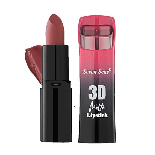 Seven Seas 3D Matte Lipstick Red Berry - 3.8 gms