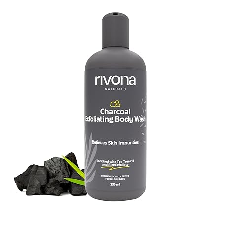 Rivona Naturals Charcoal Gentle Body Wash - 250 ml