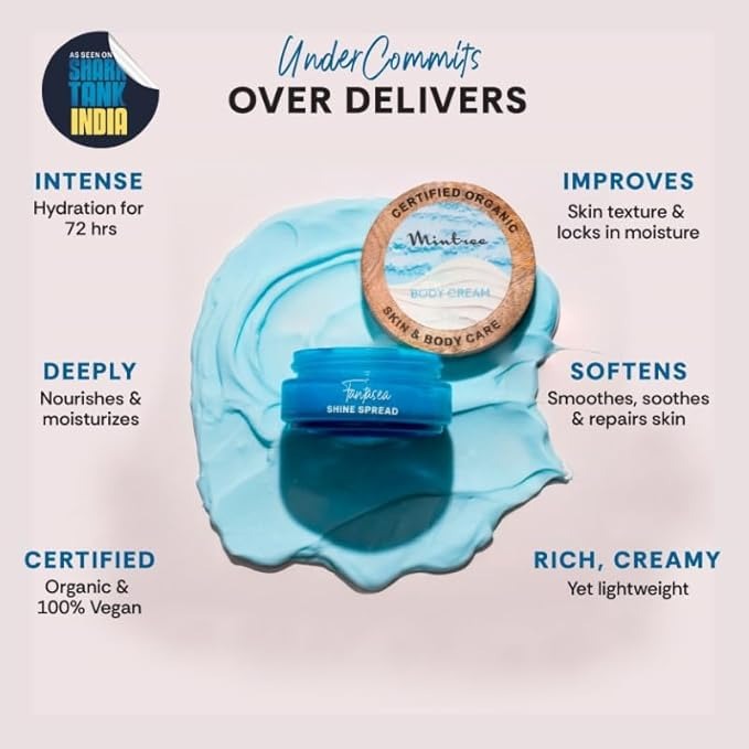 Mintree Organic Moisturizing Body Butter For Dry Skin - 150 ml