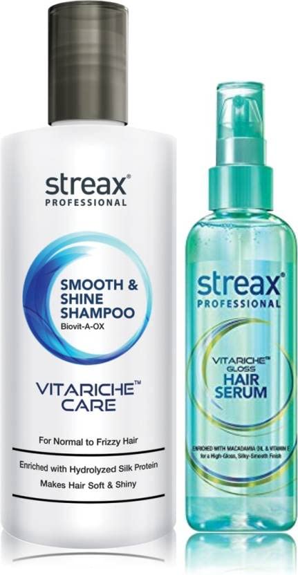 Streax Smooth Shine Shampoo +Serum Combo