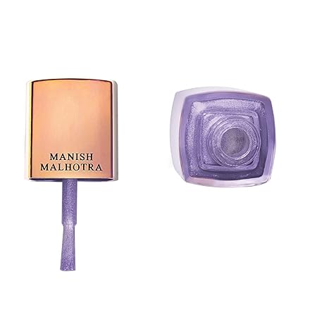 MyGlamm Manish Malhotra Beauty Gel Finish Nail Lacquer Crushed Velour (Purple) - 12 ml