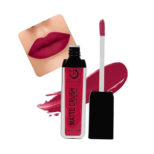 Mattlook Matte Crush Velvet Mousse Lipstick Antique Maroon - 10 ml