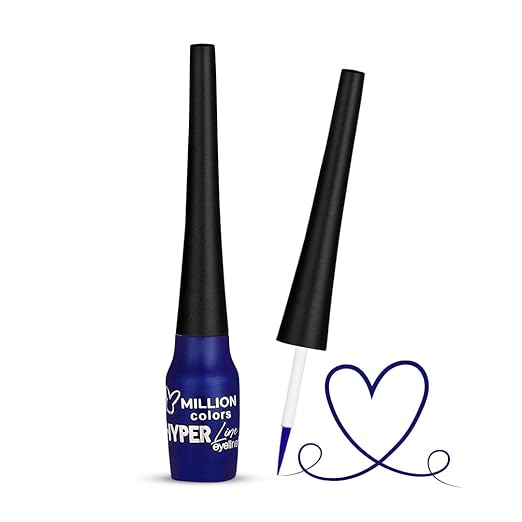 Million Colors Blue Colour Waterproof Liquid Eyeliner Midnight Blue 08 - 5 ml