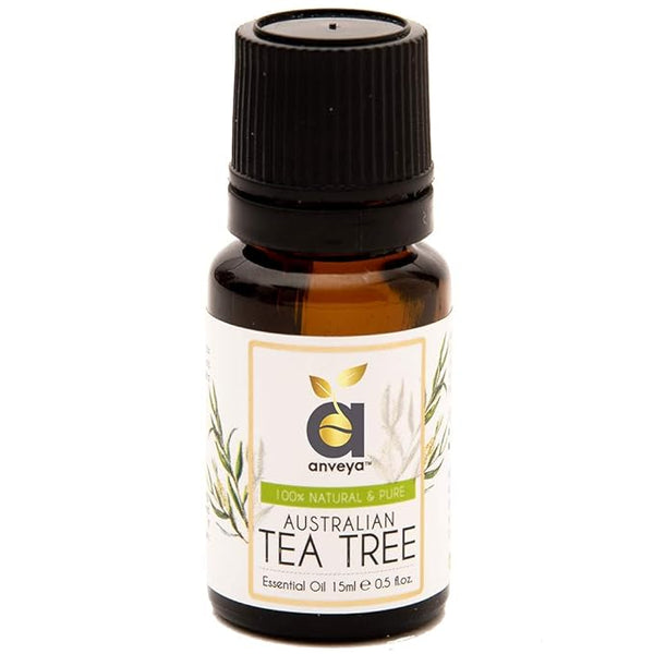 Anveya Australian Tea Tree Essential Oil For Face, Skin & Hair - 15ml