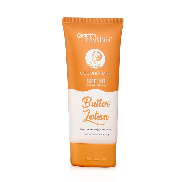 Earth Rhythm Coconut Milk Butter Body Lotion SPF 50 PA+++ - 200 ml