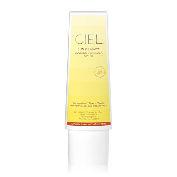 Ciel SPF 50 Sunscreen Sun Defence Water & Sweat Resistant With High UVA & UVB Winter Protection PA+++ - 50 gms