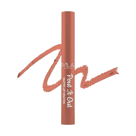 Mila Beaute Pout It Out Matte Lip Crayon Jasmine - 1.25 gms