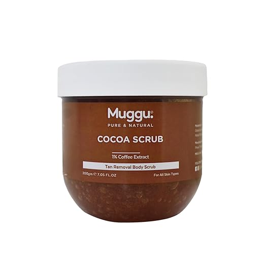 Muggu Skincare Cocoa Scrub Body Exfoliating Scrub - 200 gms