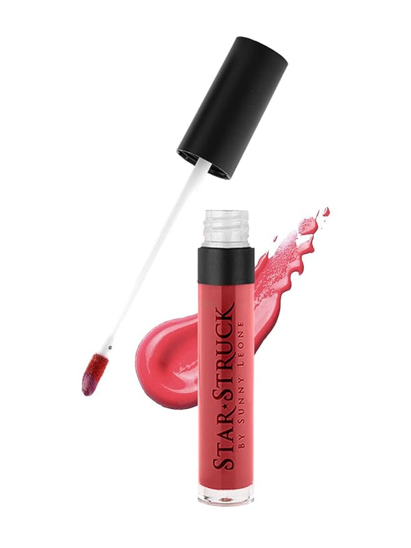 Starstruck By Sunny Leone Glossy Liquid Lip Color Coralicious - 5.5 ml