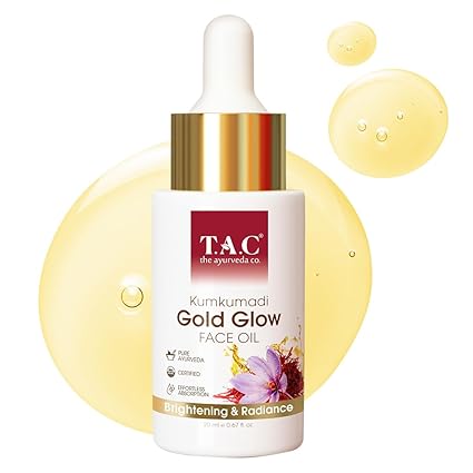 T.A.C - The Ayurveda Co. 100% Pure Kumkumadi Tailam Face Oil For Glowing Youthful & Radiant Skin