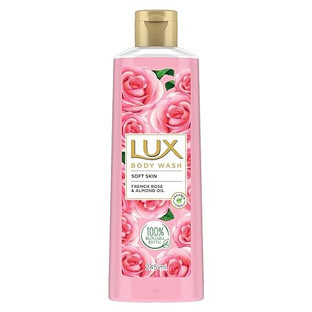 Lux Shower Gel French Rose Fragrance & Almond Oil Body Wash - 245 ml