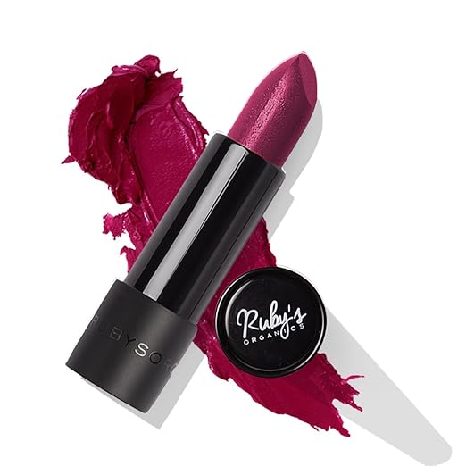 Ruby's Organics Semi Matte Lipstick Plum - 3.7 gms