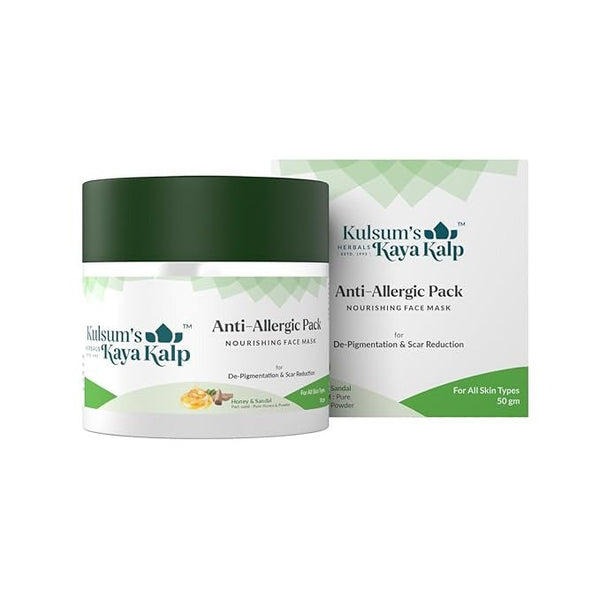 Kulsum's Kaya Kalp Herbals Anti Allergic Pack For De-Pigmentation & Scar Reduction - 50 gms