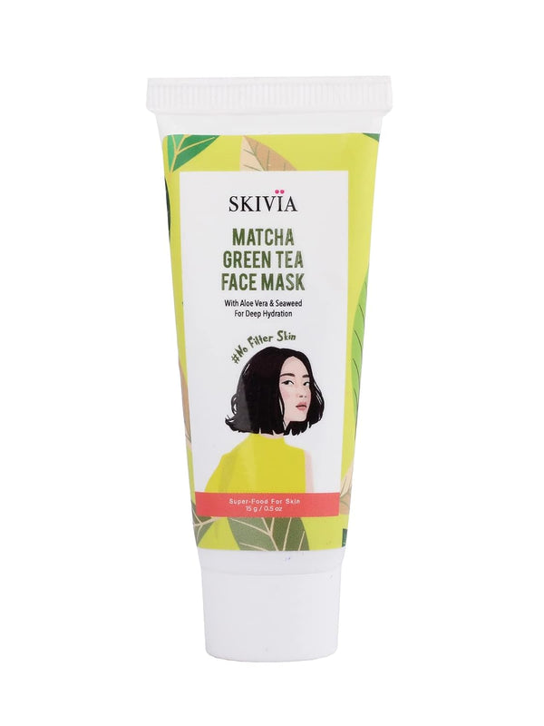 Skivia Matcha Green Tea Mini Face Mask - 15 gms