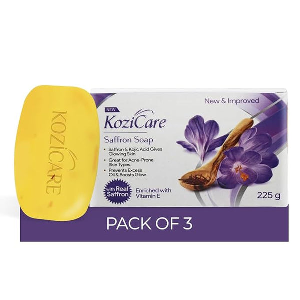 Kozicare Saffron Soap - 75 gms (Pack of 3)