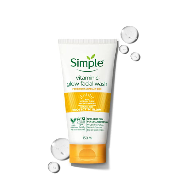 Simple Protect N Glow Vitamin C Glow Facial Wash - 150 ml