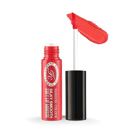 Fashion Colour Silky Smooth Soft Lip Mousse Waterproof Red Persimmon - 5 ml