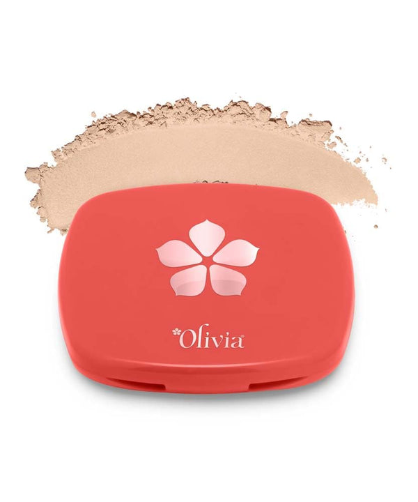 Olivia Weightless Matte Finish Compact Powder 01 Creamy Maple - 10 gms