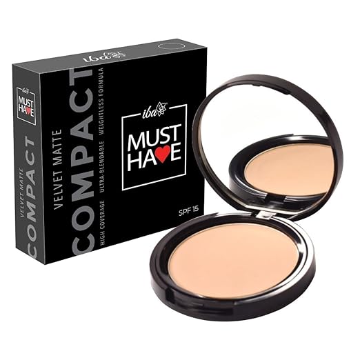 Iba Must Have Velvet Matte Pressed Compact Powder - Pure Ivory -  9 gms