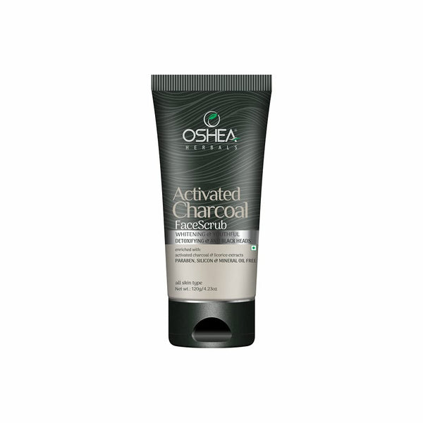 Oshea Unisex Herbals Activated Charcoal Face Scrub - 120 gms