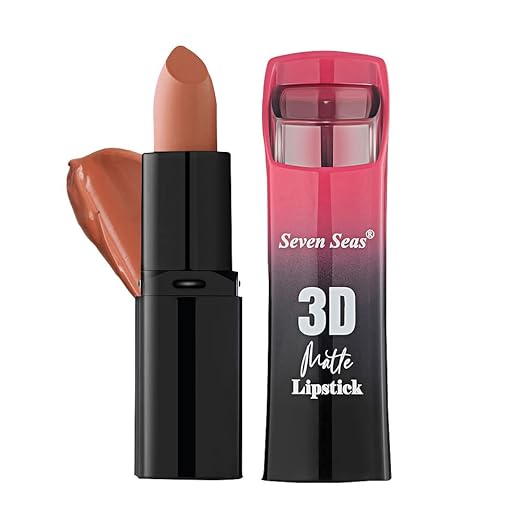Seven Seas 3D Matte Lipstick Scarlet - 3.8 gms