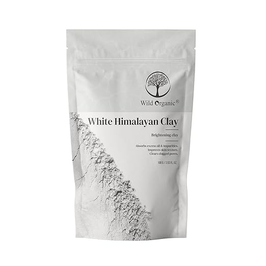 Wild Organic White Himalayan Clay Powder - 100 gms